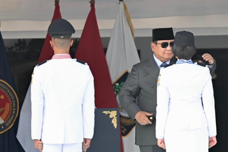 Presiden Prabowo Subianto Upacara Pelantikan Pamong Praja Muda (PPM) Angkatan XXXIII Institut Pemerintahan Dalam Negeri (IPDN) Tahun 2026 yang digelar di Lapangan Parade IPDN Kampus Jatinangor,Rabu (29/07/2026). Doc Setneg