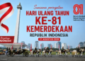 Kirab Bendera Merah Putih Meriahkan HUT ke-81 RI